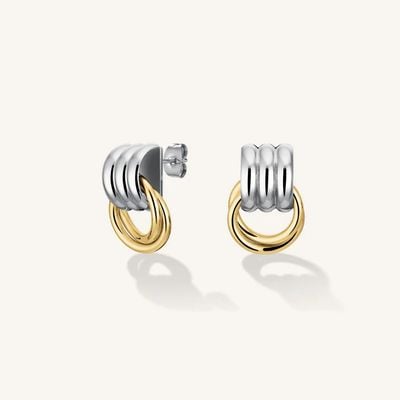 Rosefield Jewellery Modern Vintage Interlaced Duotone Earrings JEIED-J964