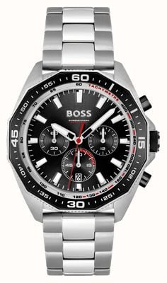BOSS Men's Energy | Black Chronograph Dial | Stainless Steel Bracelet 1513971