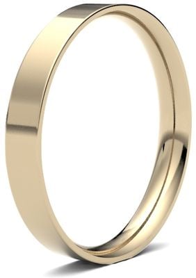James Moore & Co | 9 Karat Gelbgold | 2,5 mm | leicht | Größe flacher Court | ag_2.5lle-9y AG_2.5LLE-9Y