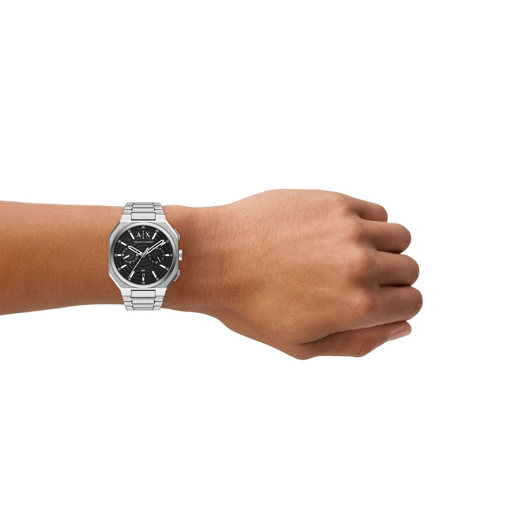 Armani Exchange Dual-Time Quartz (40mm) Black Dial / Stainless Steel Bracelet AX1475 - alternative Ansicht 5