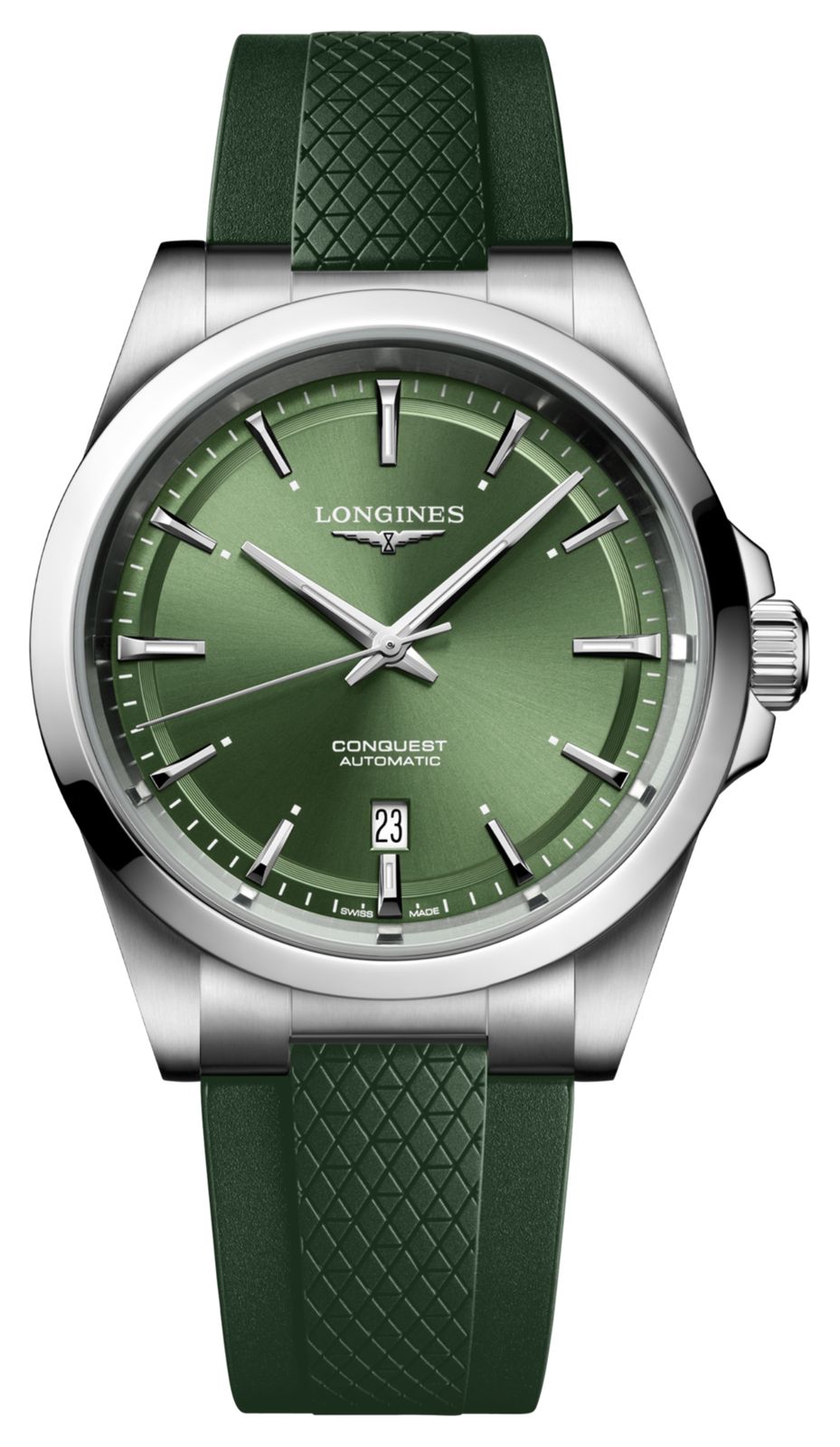 LONGINES Conquest automatique (41 mm) cadran vert soleill montre