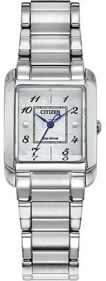 Citizen Eco-Drive l Bianca (22 mm) Perlmuttzifferblatt / Edelstahlarmband EW5600-52D