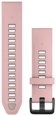 Garmin Quickfit® 20 Uhrenarmband einzeln (20 mm) Staubrosa/Nebelgrau Silikon 010-13391-05