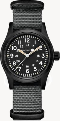 Hamilton Khaki Field Mechanical *Disclosure Day - 2026* (38mm) Black Dial / Grey NATO Strap H69409930