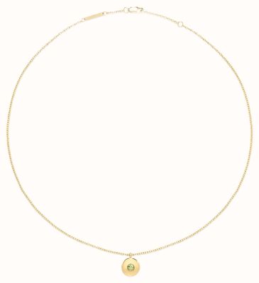 D.LOUISE 14ct Yellow Gold PVD Cubic Zirconia August Birthstone Pendant YBN-09-08