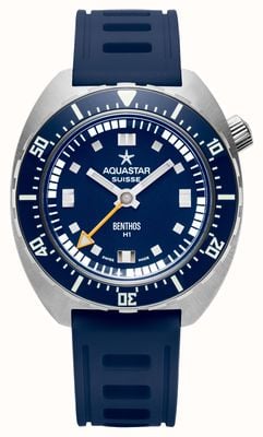 Aquastar Benthos Heritage One Blue Edition (42 mm) quadrante blu / cinturino in gomma isofrane blu BENTHOS-H1-BLUE