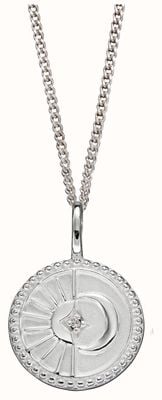 Elements Silver Silver Sun Moon Disc Pendant Only P5007C
