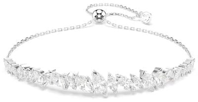 Swarovski Mesmera bracelet, Marquise cut, White, Rhodium plated 5748650