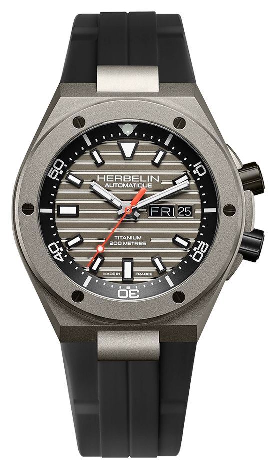 Herbelin Cap Camarat Automatik-Taucheruhr aus Titan (42 mm uhr-image-215460