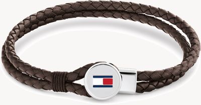 Tommy Hilfiger Men's Bruce Brown Leather Bracelet 2790655