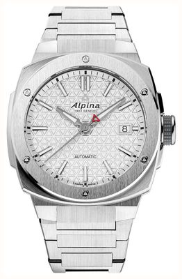 Alpina Alpiner Extreme Automatik (39 mm) weißes strukturiertes Zifferblatt / Titanarmband AL-525S3AE1B