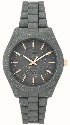 Timex Reloj Waterbury Ocean de 37 mm con pulsera de plástico reciclado TW2V33000QY