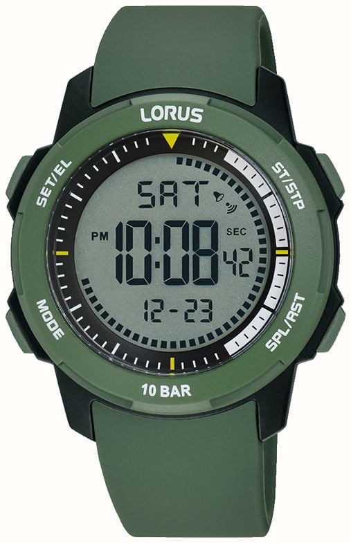 Lorus Sport Digi (40 Mm) Quadrante Digitale Cinturino In