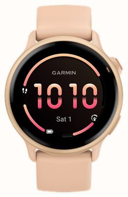 Garmin Vívoactive 6 AMOLED Health & Fitness GPS Smartwatch - Metallic Pink Dawn With Pink Dawn Band 010-02985-03