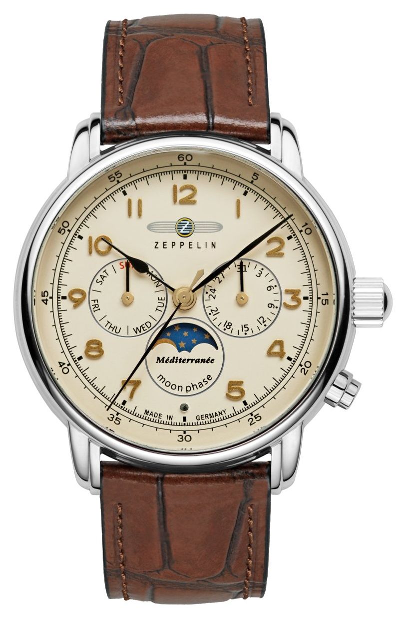 Zeppelin MÃ©diterranÃ©e 1921, Ã  quartz avec phase de montre