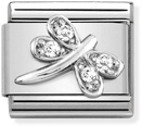 Nomination Classic White Dragonfly Sterling Silver & Steel Charm 330304/38