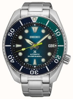 Seiko Prospex ‘silfra’ sumo diver edição limitada (45 mm) mostrador azul / pulseira em aço inoxidável SPB431J1