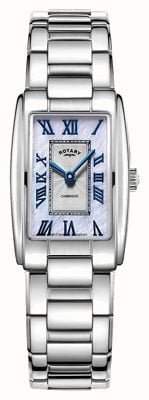 Rotary Women's Cambridge Rectangular Watch EX-DISPLAY LB05435/07 EX-DISPLAY