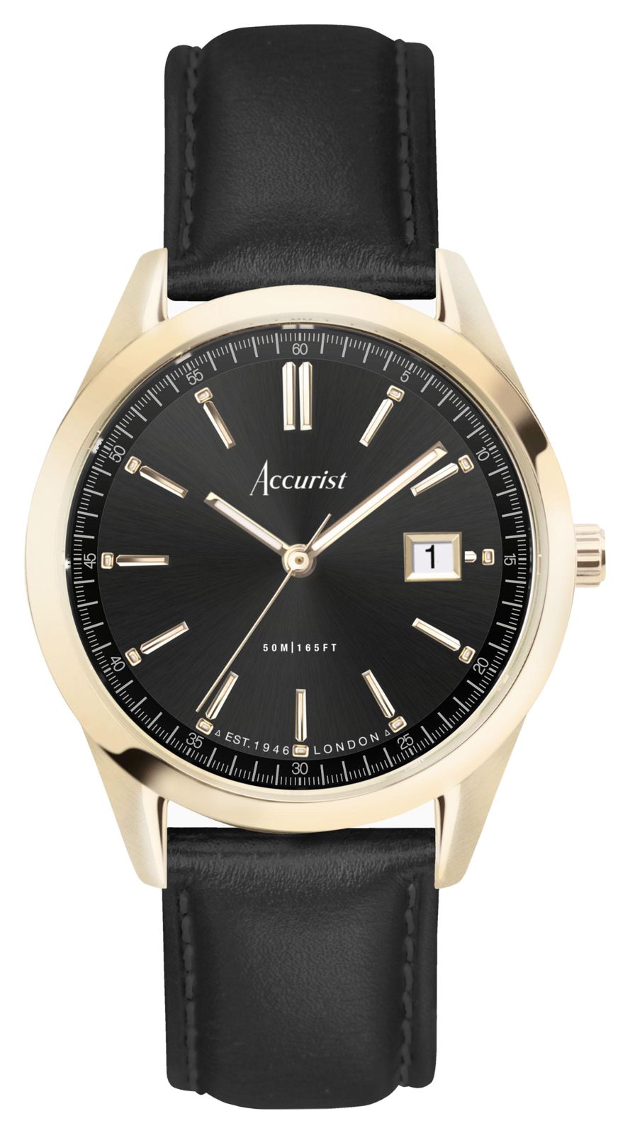 Accurist homme Ã  quartz de tous les jours (40 mm) montre