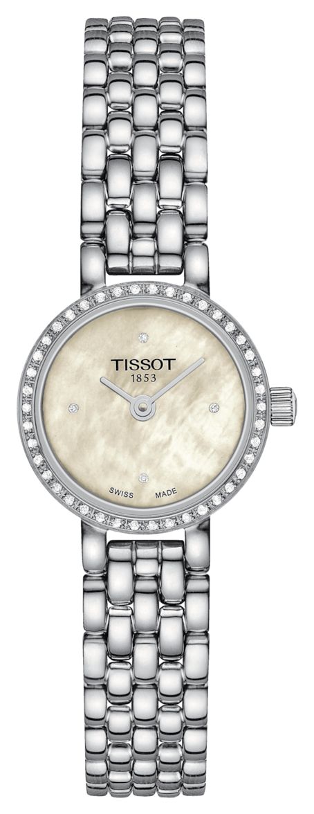 Tissot Joli cadran rond (19,5 mm) en nacre et diamants pour montre