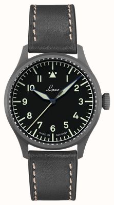 Laco Stuttgart PRO Automatic (37mm) Black Dial / Black Leather Strap 862141-FPA-37-V-E-X-A-E-U-X-L-T-R