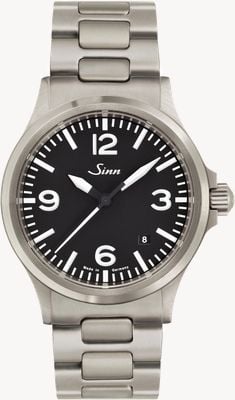 Sinn 556 a relógio desportivo com vidro de safira e pulseira de aço inoxidável 556.014-H LINK BRACELET