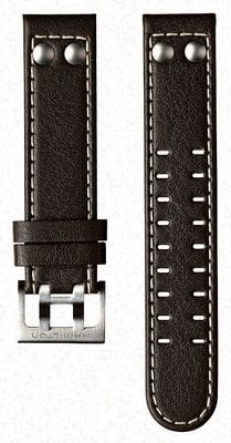 Hamilton Straps 卡其色野外深棕色皮革表带 - 20 毫米（仅表带） H690705118