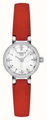 Tissot Women's Lovely | Crystal Dial | Red Leather Strap T1400091611100