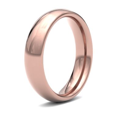 James Moore Wedding Rings | 18ct Rose Gold | 5mm | Heavy | Traditional Court | AG_5LHC-18R