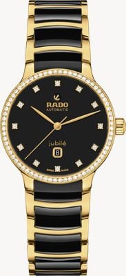 RADO セントリックス オートマチック ダイヤモンド (30.5mm) ブラック文字盤 / ブラックハイテクセラミック＆ゴールドPVDステンレススチール R30227702
