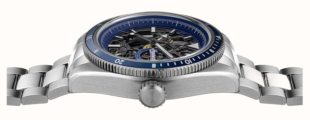 Ingersoll THE BUCK Automatic (43mm) Blue Skeleton Dial / Stainless Steel Bracelet I18002 - альтернативный вид 3