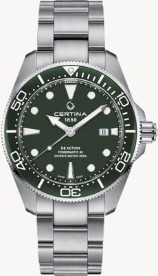 Certina DS Action Diver 43mm Powermatic 80 Green Dial C0326071109100