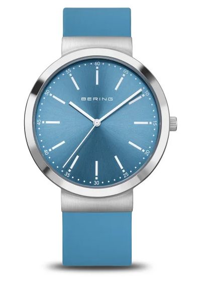 Bering Classic (41mm) cadran bleu / bracelet en montre