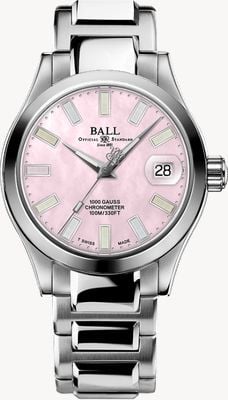 Ball Watch Company Engineer III Marvelight Chronometer Automatic (36mm) Pink Dial / Stainless Steel (Rainbow Markers) NL9616C-S1C-PKR