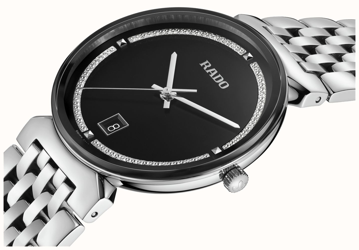 RADO Florence (38mm) Black Glitter Dial / Stainless Steel RADO Florence (38mm) Black Glitter Dial / Stainless Steel