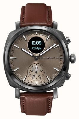 Pininfarina by Globics Гибридные умные часы Senso (44 мм), серый цвет Mercure / итальянская кожа PMH01A-02