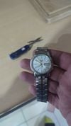 Customer picture of Seiko 5 '7S26' Day/Date Automatic (36mm) Silver Sunray Dial / Stainless Steel Bracelet SNKL77K1