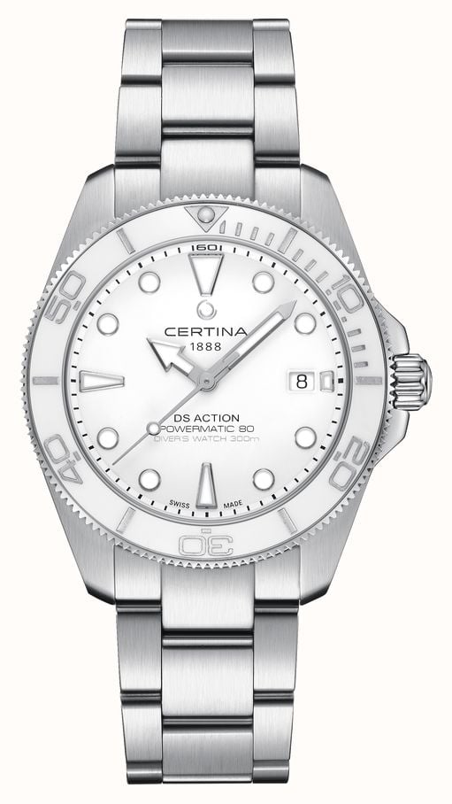 Certina DS-action Automatisch (40,5 Mm) Witte Wijzerplaat