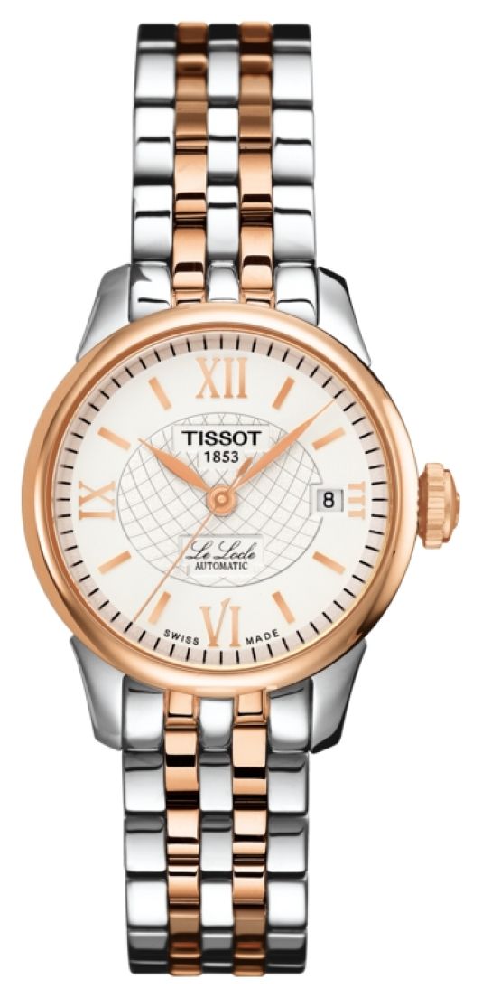 Tissot Le locle automatique femme deux tons plaquÃ© or rose montre