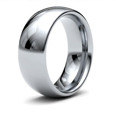 James Moore Wedding Rings | Palladium 500 | 8mm | Heavy | Traditional Court | AG_8GHC-PD5