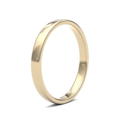 James Moore Wedding Ring | 18ct 黄金 | 2.5毫米 | 轻盈 | 尺寸 软场 | ag_2.5lls-18y AG_2.5LLS-18Y
