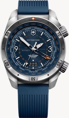 Victorinox Air Pro Automatic GMT (43mm) Blue Dial / Blue Rubber Strap 242003
