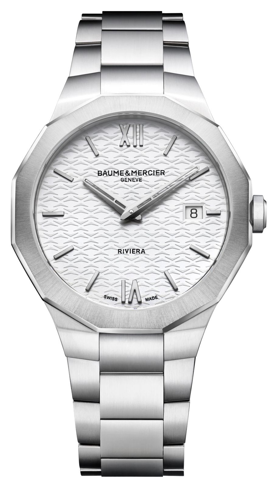Baume & Mercier Riviera quartz (39 mm) cadran blanc opalin montre