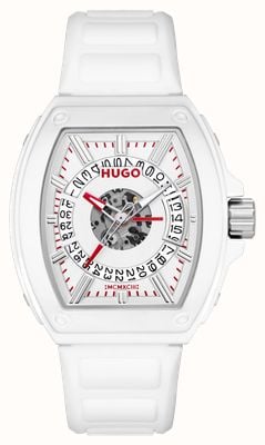 HUGO #ICON 3H (40mm) White Dial / White Silicone Strap 1530435