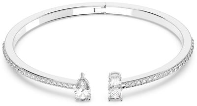 Swarovski Mesmera Cuff Mixed Cuts White Crystals Rhodium Plated 5572667