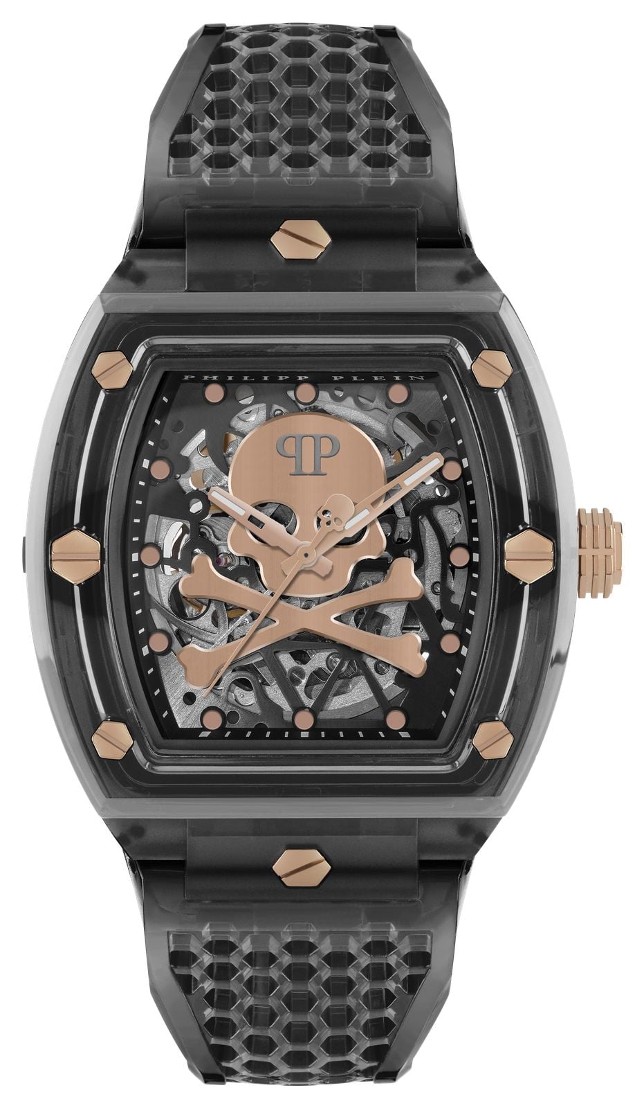 Philipp Plein Cadran squelette en cristal $keleton conique ( montre