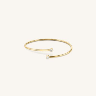 Rosefield Jewellery Dubbel kristal goudgeplateerde armband JBDCG-J1213