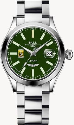 Ball Watch Company Engineer Master II Doolittle Raiders (40 mm) grünes Zifferblatt / Edelstahlarmband NM3000C-S1-GR