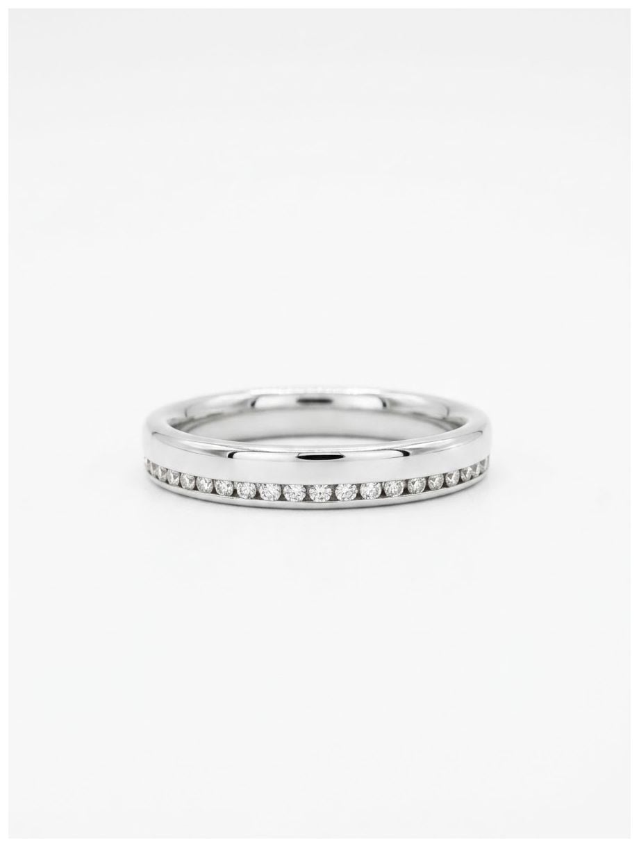 James Moore & Co Round Brilliant Natural Diamond 18ct White Jewellery