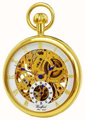 Woodford Механические карманные часы с открытым циферблатом 1044